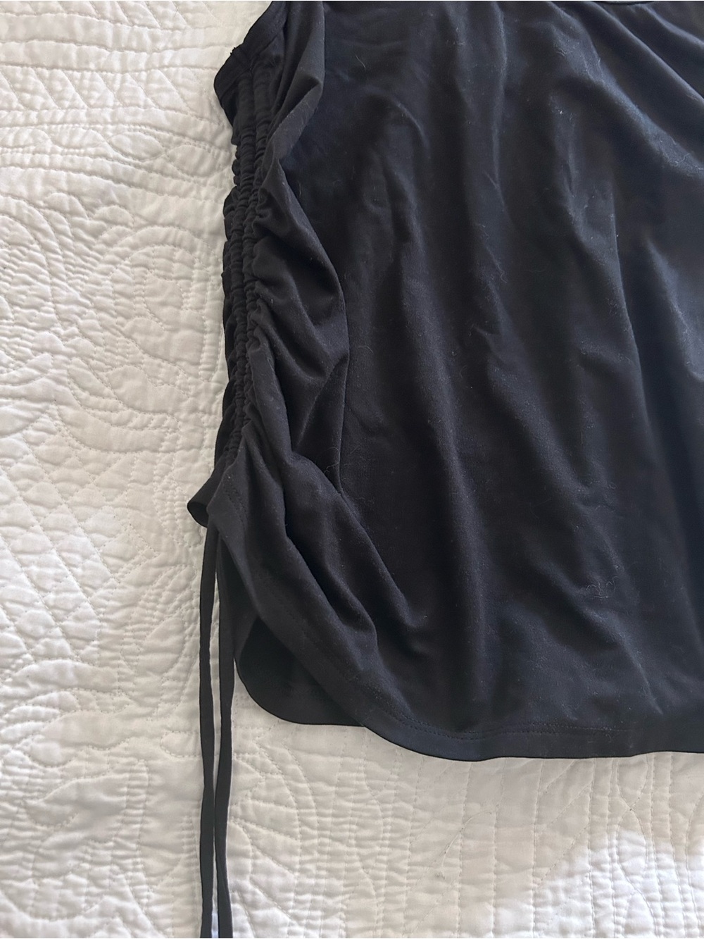 GAP Black Racerback Side-Drawstring Tank - Picture 3 of 6